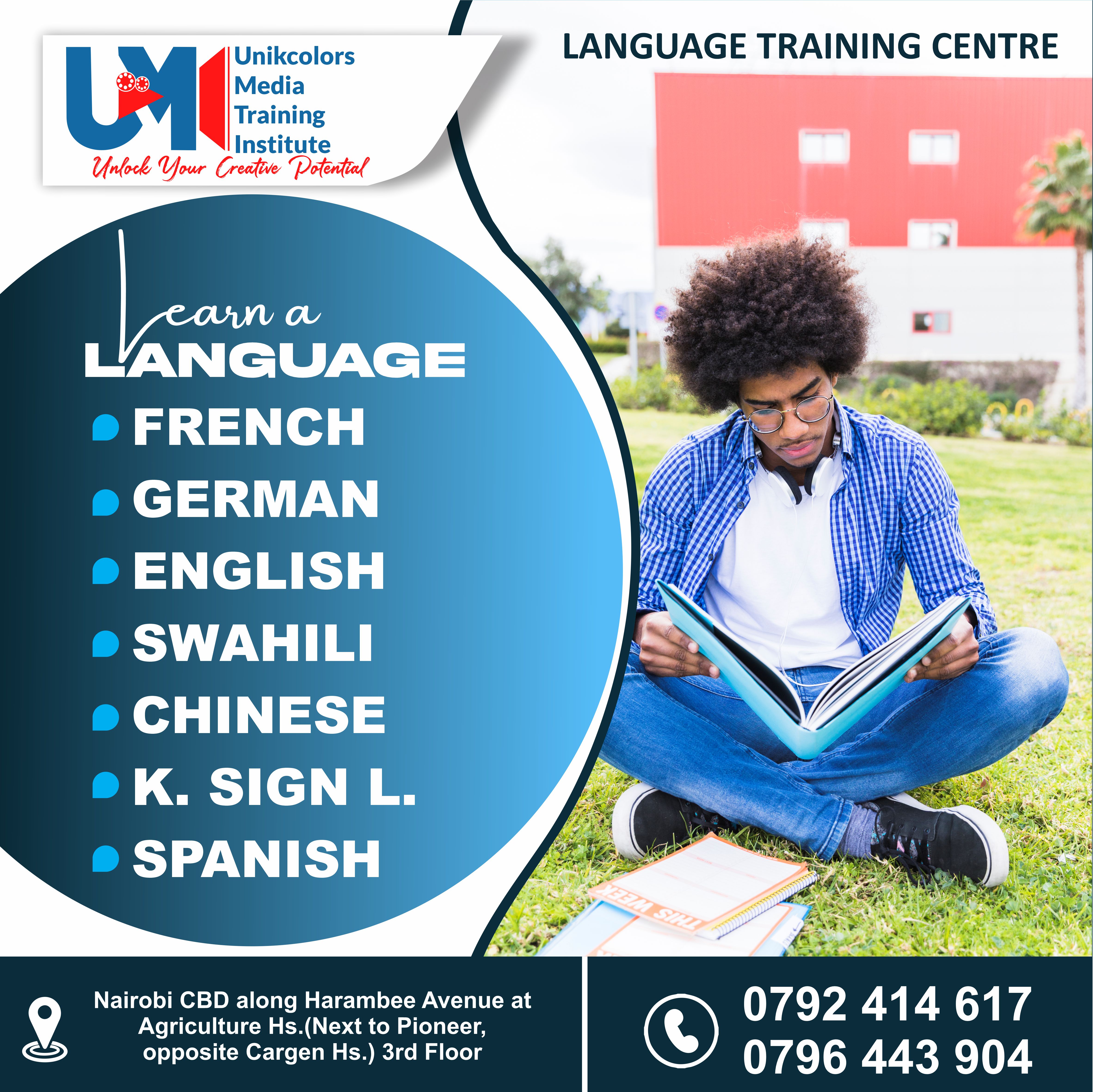 LANGUAGE TRAINING CENTRE - GERMAN | ENGLISH | FRENCH | CHINESE | SPANISH | SWAHILI | KENYA SIGN LANG